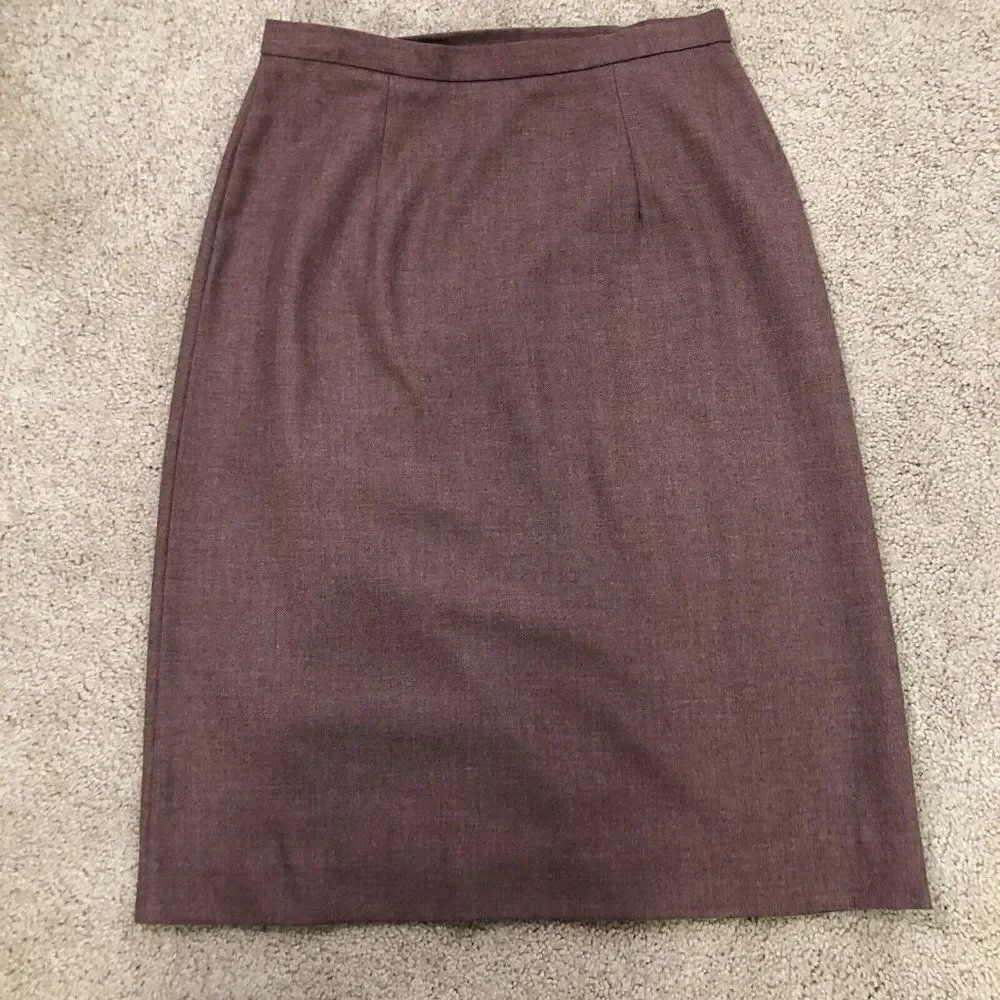 Vtg 60’s Peach Pie Sportswear Pink Wool Wrap Skirt Midi M Dusty Rose Mauve Med